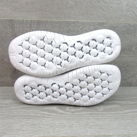 Nike Free RN Flyknit 2018 Womens Size 7.5 Running Shoes White NEW - Picture 12 of 14